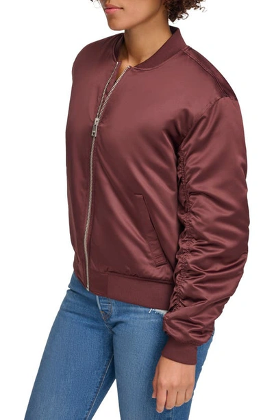 Levi's Oversize Bomber Jacket In Decadent Chocolate