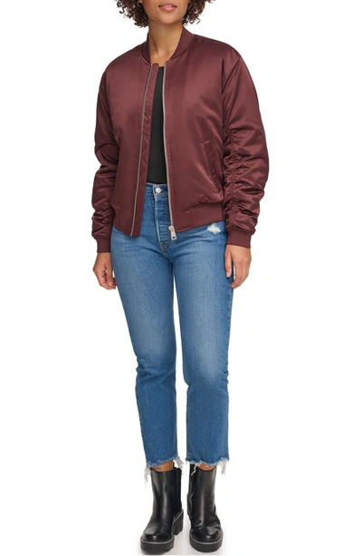 Levi's Oversize Bomber Jacket In Decadent Chocolate