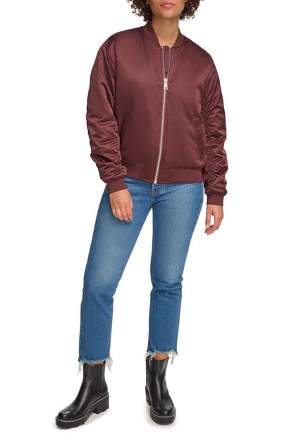 Levi's Oversize Bomber Jacket In Decadent Chocolate