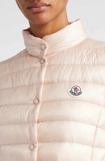 Shop Moncler Liane Quilted Down Puffer Vest In Pink