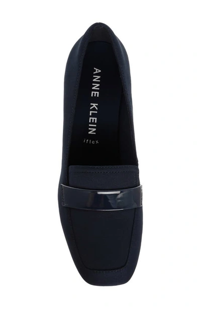 Anne Klein Telepathy Pump In Navy Stretch