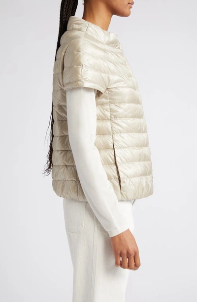 Shop Herno Emilia Cap Sleeve Water Resistant Quilted Down Jacket In 1985 Chantilly