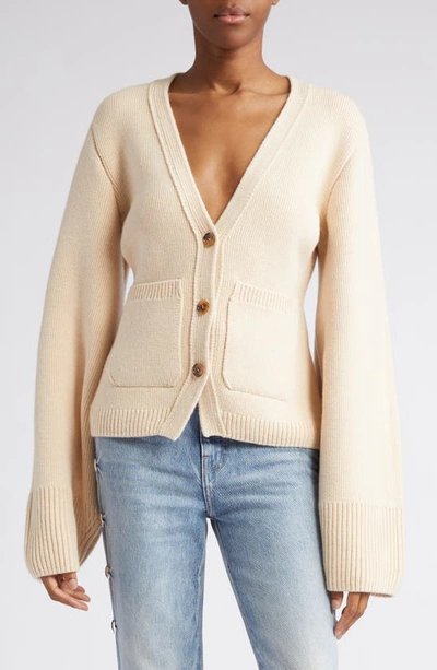 Shop Khaite The Scarlet Cardigan In Custard