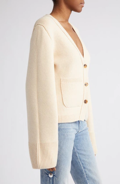 Shop Khaite The Scarlet Cardigan In Custard