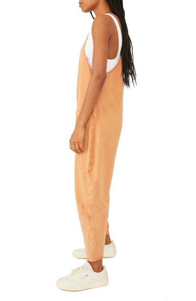 Shop Free People Fp Movement Hot Shot Jumpsuit In Toasted Coconut