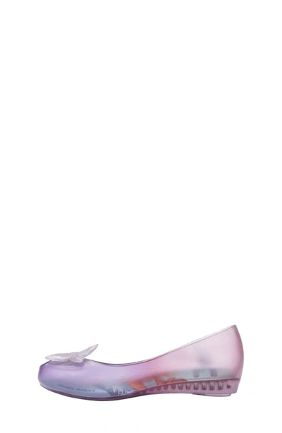 Shop Melissa X Disney® The Little Mermaid Mini Ultragirl Flat In Clear/ Purp