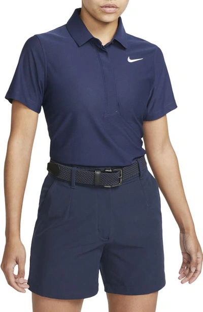 Shop Nike Dri-fit Advantage Golf Polo In Midnight Navy/white