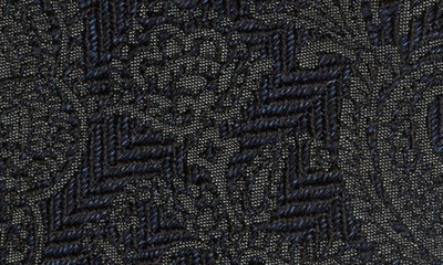 Shop Brunello Cucinelli Paisley Jacquard Silk & Virgin Wool Tie In Cf429-blue Grey