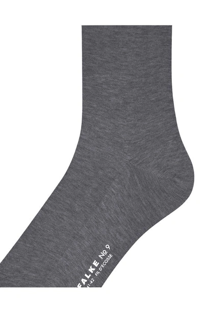 Shop Falke No. 9 Cotton Blend Socks In Anthracite Mel