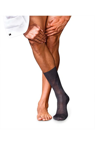 Falke No. 9 Cotton Blend Socks In Anthracite Mel