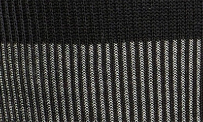 Shop Falke Fine Shadow Organic Cotton Blend Socks In Black-grey