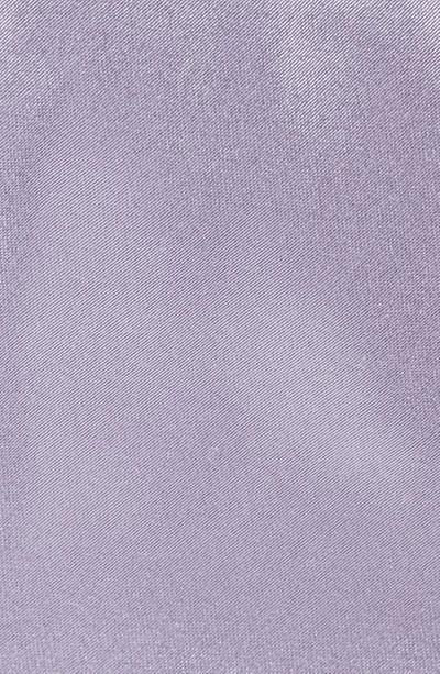 Shop Zegna Ties Silk Satin Tie In Purple