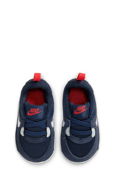 Shop Nike Air Max 90 Crib Sneaker In Obsidian/ White/ Navy/ Red