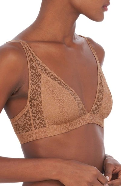 Natori Pretty Smooth Bralette 725318 In Buff