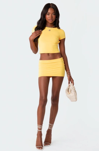 Edikted Selma Miniskirt In Yellow