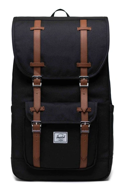 Shop Herschel Supply Co Little America Backpack In Black