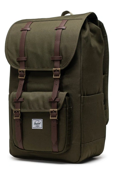 Shop Herschel Supply Co Little America Backpack In Ivy Green