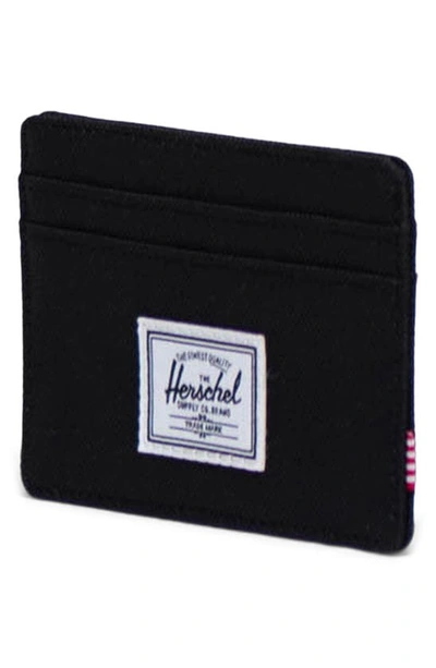 Shop Herschel Supply Co Charlie Rfid Card Case In Black