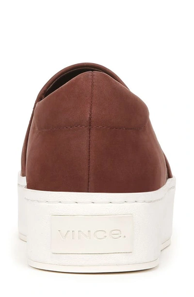Shop Vince Warren Platform Slip-on Sneaker In Oxblood