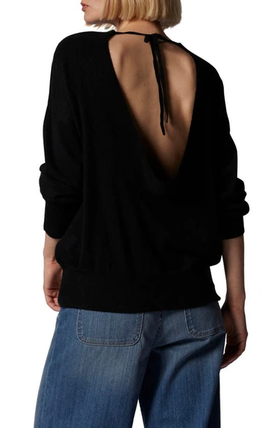 EQUIPMENT EQUIPMENT MONTROSE CUTOUT TIE NECK CASHMERE SWEATER 