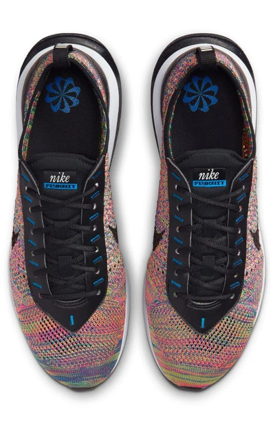 Shop Nike Air Max Flyknit Racer Sneaker In Multi-color/ Black/ Blue