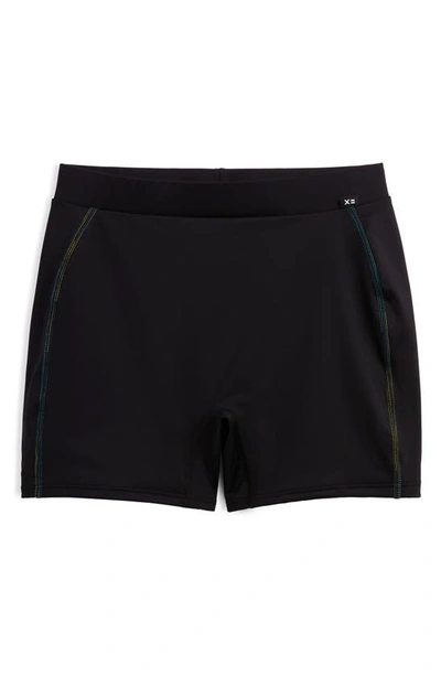 Shop Tomboyx 4.5-inch Swim Shorts In Black Ombre