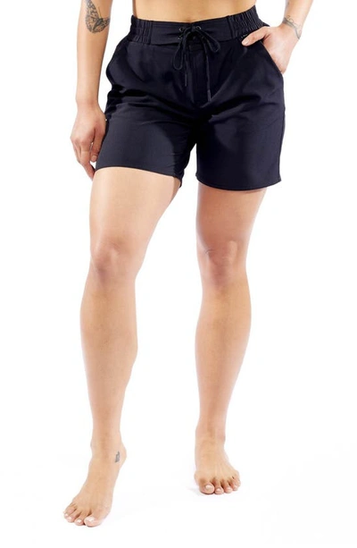 Shop Tomboyx Heritage 7-inch Board Shorts In Black