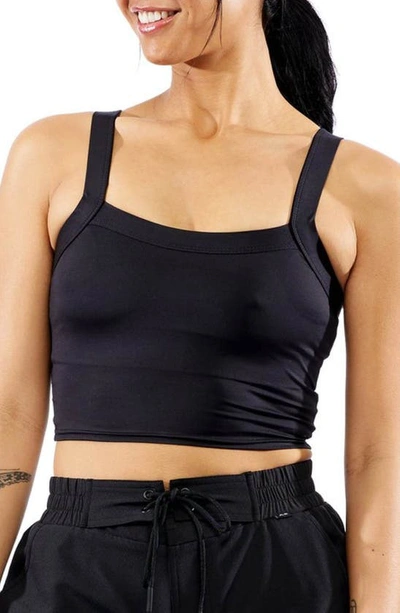 Shop Tomboyx Scoop Neck Bikini Top In Black