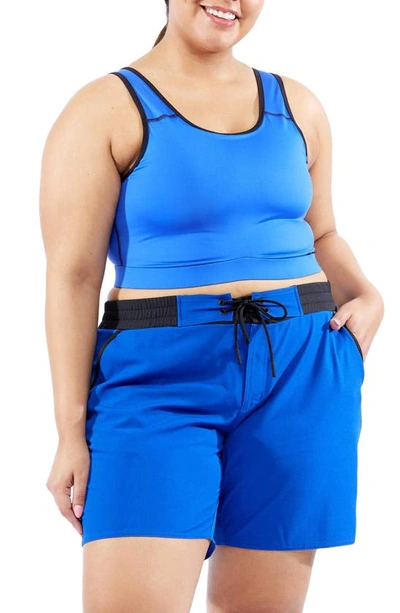 Shop Tomboyx Sport Bikini Top In Royal