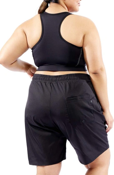 Tomboyx Racerback Zip Bikini Top In Black Ombre