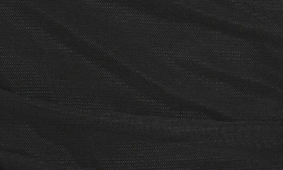 Dkny Surplice Mesh Top In Black