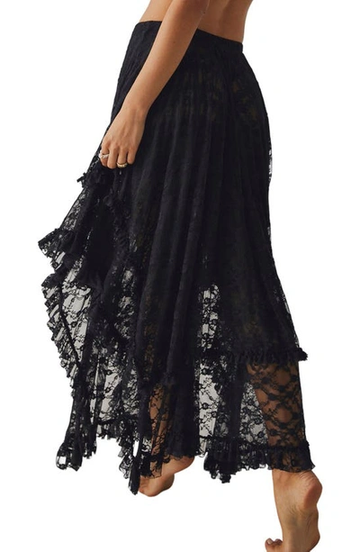 Shop Free People French Courtship Lace Half Slip In Black