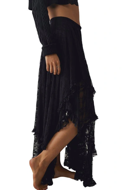 Shop Free People French Courtship Lace Half Slip In Black