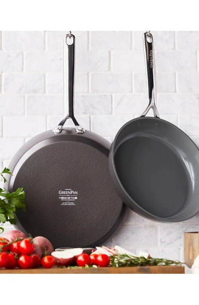 Shop Greenpan Gp5 10-inch & 12-inch Anodized Aluminum Ceramic Nonstick Frying Pan Set In Cocoa