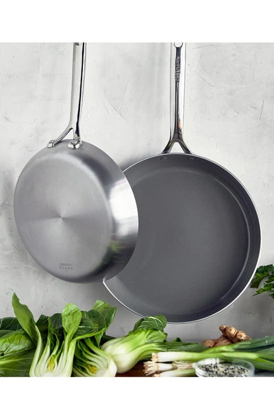 Greenpan Gp5 Set Of 2 Stainless Steel Nonstick Frying Pans In Stainless Steel