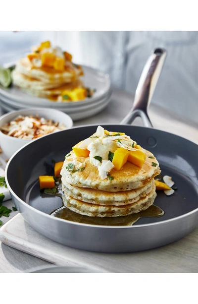 Greenpan Gp5 Set Of 2 Stainless Steel Nonstick Frying Pans In Stainless Steel