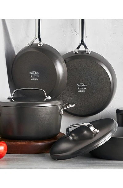 Greenpan Gp Infinite8 11-piece Anodized Aluminum Ceramic Nonstick Cookware Set In Cocoa