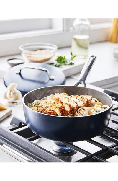 Greenpan Gp5 Infinite8 11-piece Anodized Aluminum Ceramic Nonstick Cookware Set In Oxford Blue