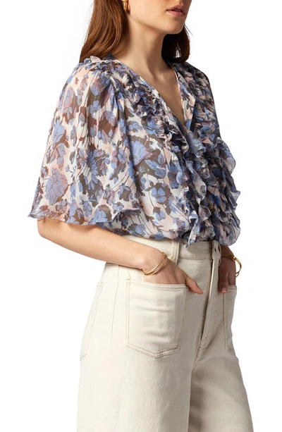 Shop Joie Mikayla Floral Print Silk Blouse In English Manor Multi