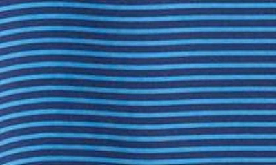 Shop Vineyard Vines Bradley Stripe Sankaty Performance Polo In Blue Depth/ Hull Blue