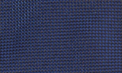 Shop Zegna Ties Brera Cross Weave Silk Tie In Blue