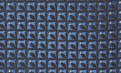 Shop Zegna Ties Cento Fili Silk Jacquard Tie In Blue