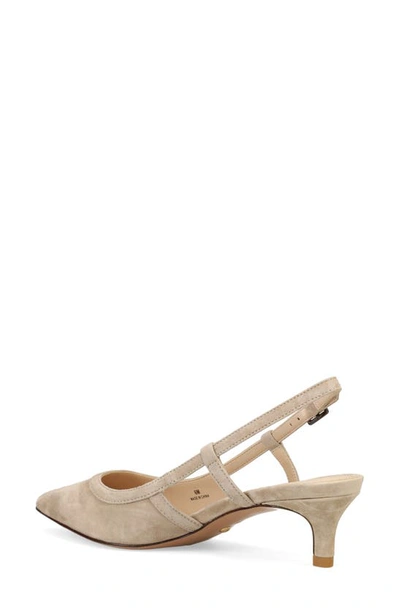 Pelle Moda Deena Slingback Pump In Mushroom