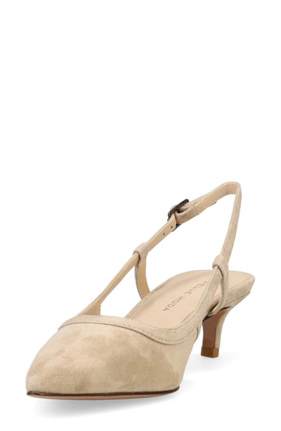 Pelle Moda Deena Slingback Pump In Mushroom