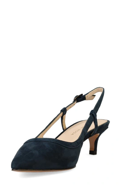 Shop Pelle Moda Deena Slingback Pump In Midnight