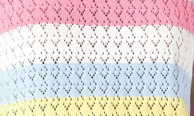 English Factory Stripe Sleeveless Knit Top In Pink Multi