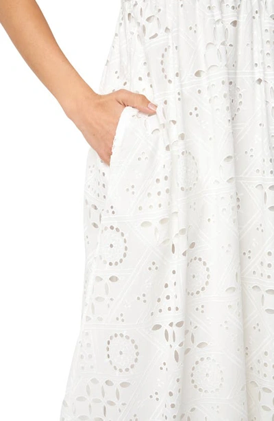 English Factory Broderie Anglaise Cotton Sundress In White
