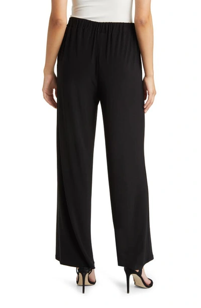 Shop Anne Klein Pull-on Wide Leg Pant In Anne Black