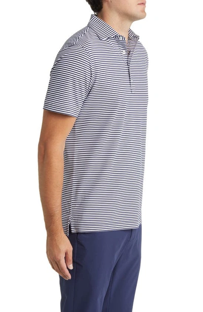 Shop Peter Millar Crown Crafted Mood Performance Mesh Polo In Navy