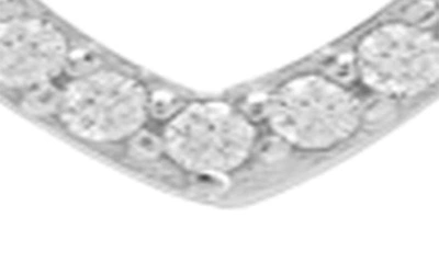 Lily Nily Kids' Cubic Zirconia Open Heart Pendant Necklace In White